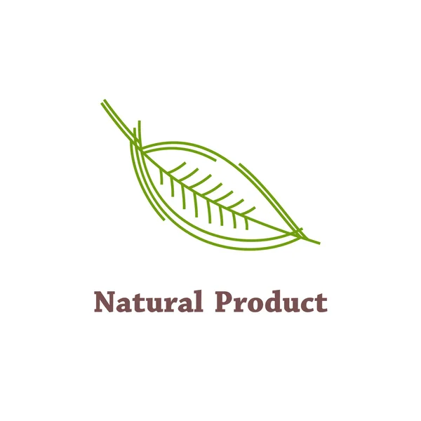Naturalna etykieta produktu — Wektor stockowy