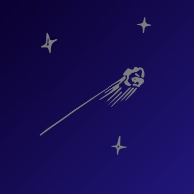 bir göktaşı taslağını