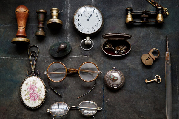 Винтажный фон темно-серый
