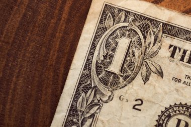 Bir Amerikan doları içinde eski püskü bir defter. Yüksek kalite fotoğraf