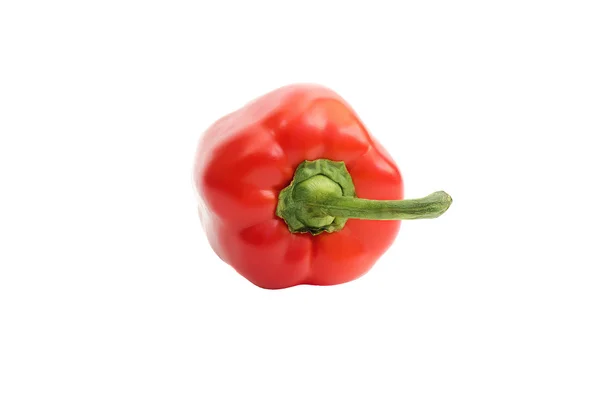 Γλυκιά κόκκινη πιπεριά. Φρέσκα πάπρικα απομονωθεί σε λευκό — Φωτογραφία Αρχείου