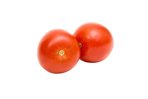 Tomate vermelho, isolado sobre um fundo branco — Fotografia de Stock