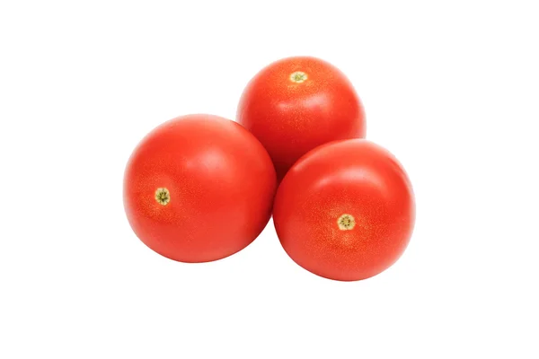 Tomate vermelho, isolado sobre um fundo branco — Fotografia de Stock
