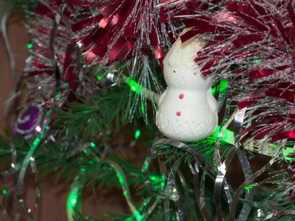 Nahaufnahme des geschmückten Weihnachtsbaums — Stockfoto