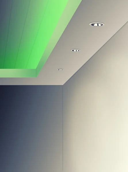 Interior Lighting on Ceiling Using Downlight — Stock Photo, Image