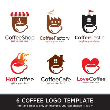 Coffee or Tea Logo Template Design Vector