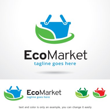 Eco Market Logo Template Design Vector