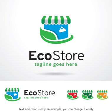 Eco Store Logo Template Design Vector