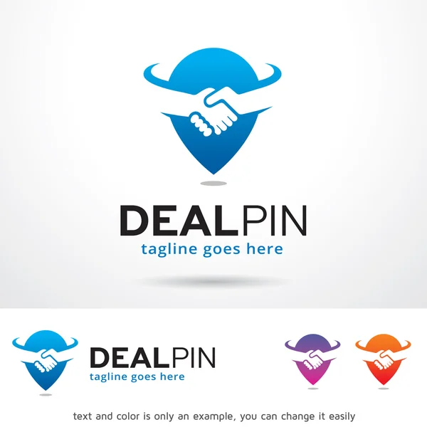 Deal Point Logo Design șablon Vector — Vector de stoc