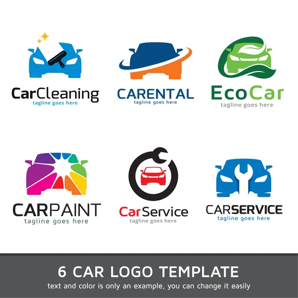 Vector de diseño de la plantilla del logotipo del coche — Vector de stock