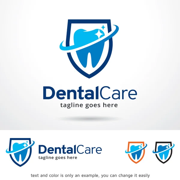 Dental CareLogo Template Design Vector — 스톡 벡터