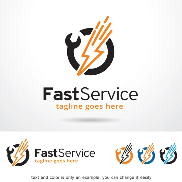 Fast Service Logo Template Design Vector — Stock Vector