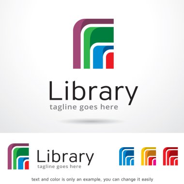 Library Logo Template Design Vector