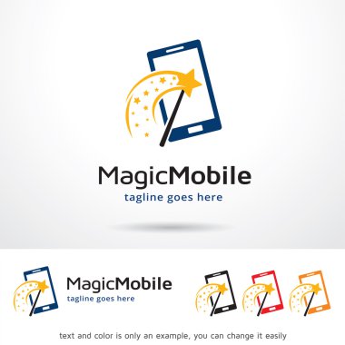 Magic Mobile Logo Template Design Vector