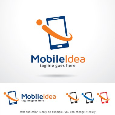 Mobile Idea Logo Template Design Vector