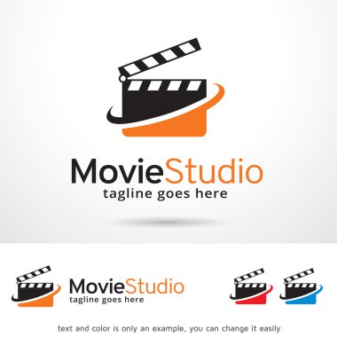 Movie Studio Logo Template Design Vector