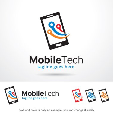 Mobile Technology Logo Template Design Vector