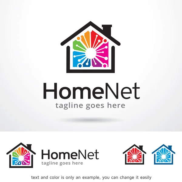 Home Net Logo Template Design Vector — 图库矢量图片