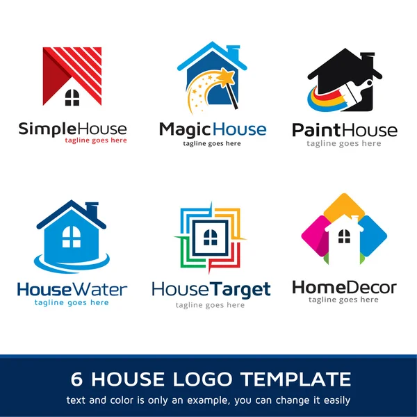 House logotyp mall Design vektor — Stock vektor