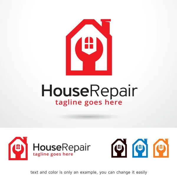 Huis reparatie Logo Template Design Vector — Stockvector