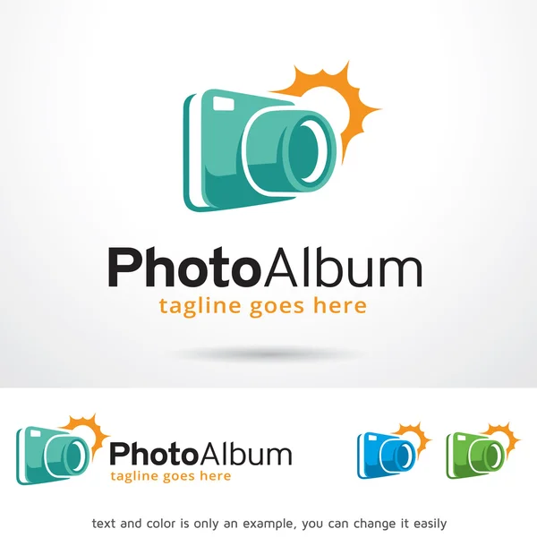 Photo Album Logo Template Design Vector — Stock Vector