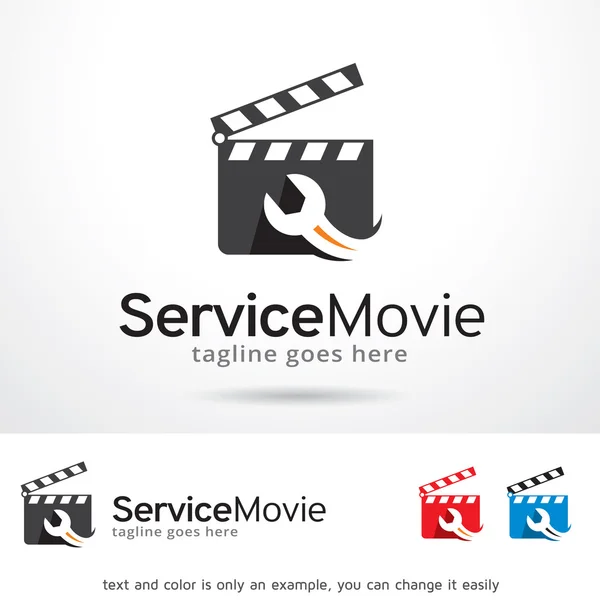 Service film logo vorlage design vektor — Stockvektor