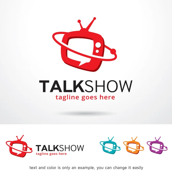 Talk-Show Logo şablonu tasarlamak vektör — Stok Vektör