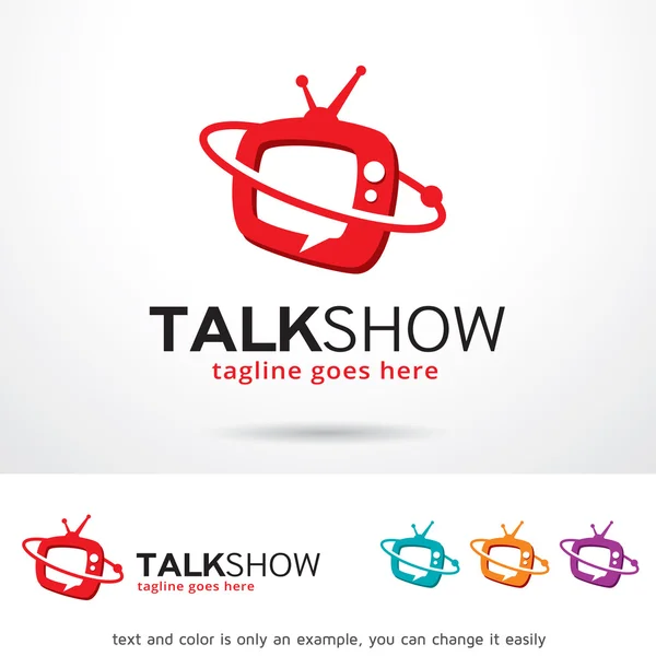 Talk-Show Logo şablonu tasarlamak vektör