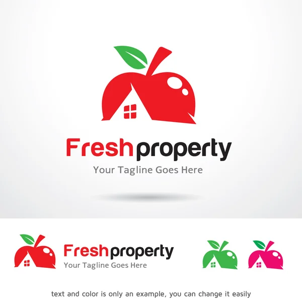 Propriedade fresca Logo Template Design Vector —  Vetores de Stock