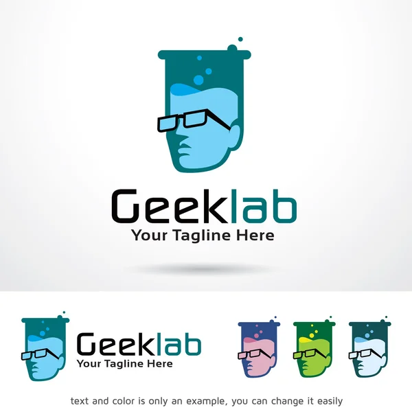 Geeklab Logo Template Design Vector — Stock Vector