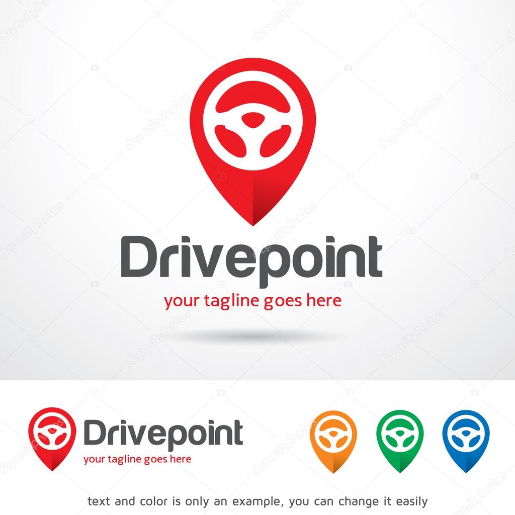 Drive Point Logo Template Design Vector