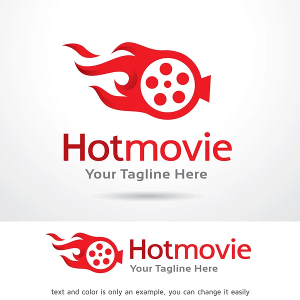 Hot film logo vorlage design vektor — Stockvektor