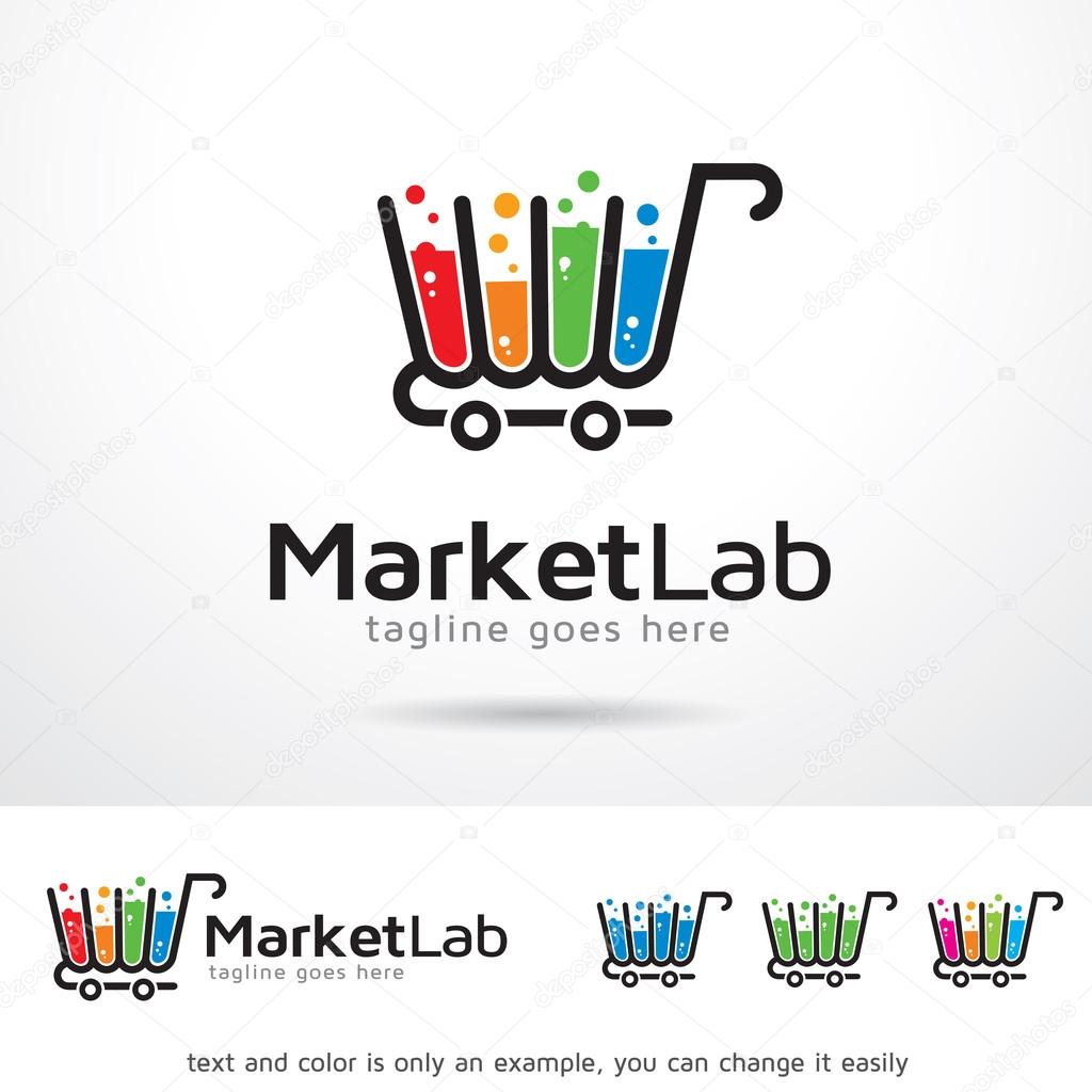 Market Lab Logo Template Design Vector