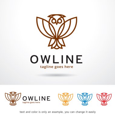 Baykuş Logo şablonu tasarlamak vektör