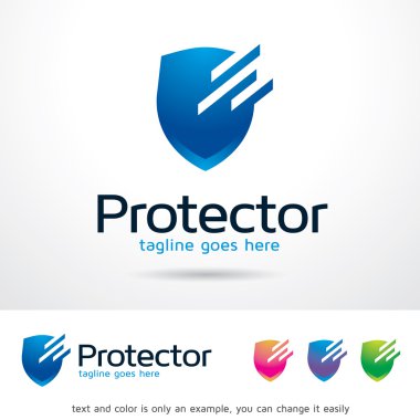 Protectnology Logo şablonu tasarlamak vektör