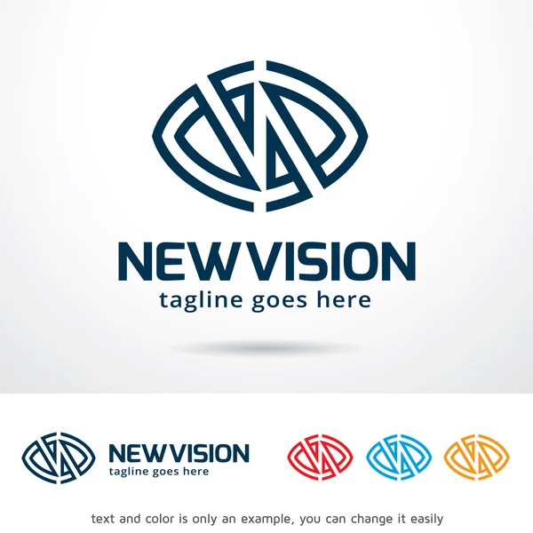Νέο όραμα λογότυπο πρότυπο σχεδιασμού διάνυσμα — Διανυσματικό Αρχείο