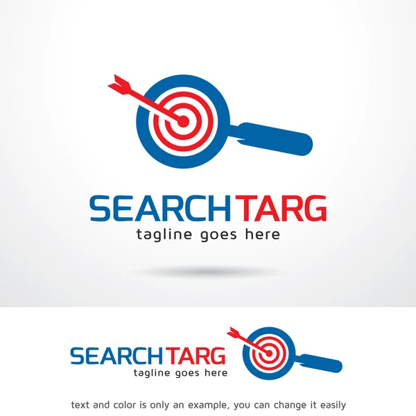 Zoek Target Logo Template Design Vector — Stockvector