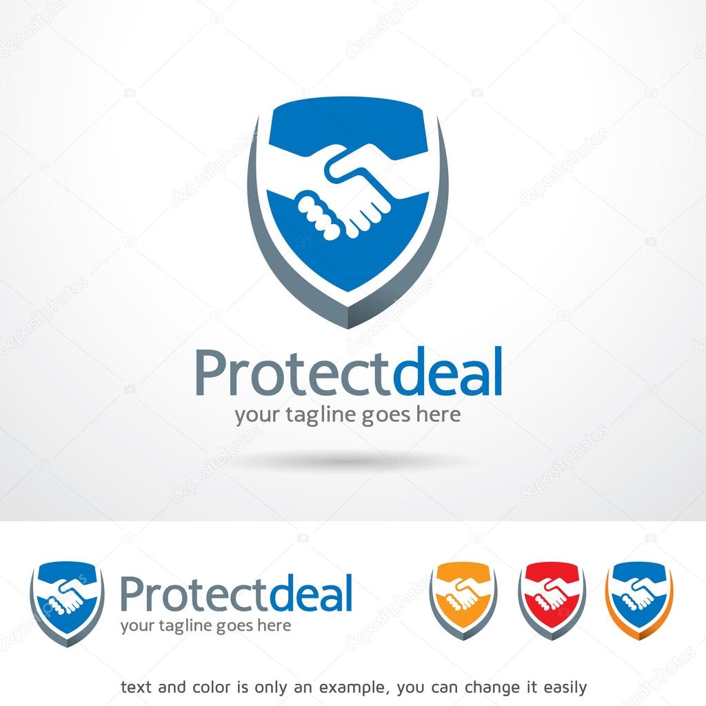 Protect Deal Logo Template Design Vector