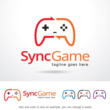 Eşitleme oyun Logo şablonu tasarlamak vektör