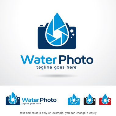 Sualtı fotoğraf Logo şablonu tasarlamak vektör