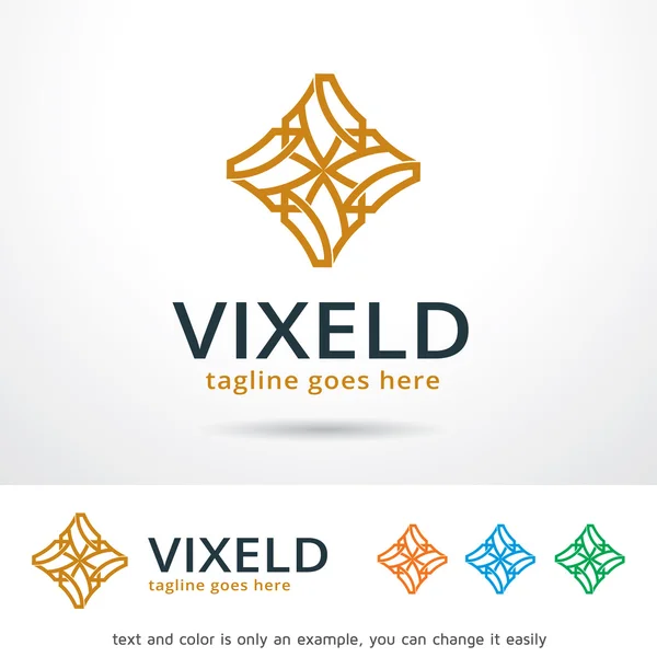 Vector de diseño de plantilla de logotipo de Vixeld — Archivo Imágenes Vectoriales