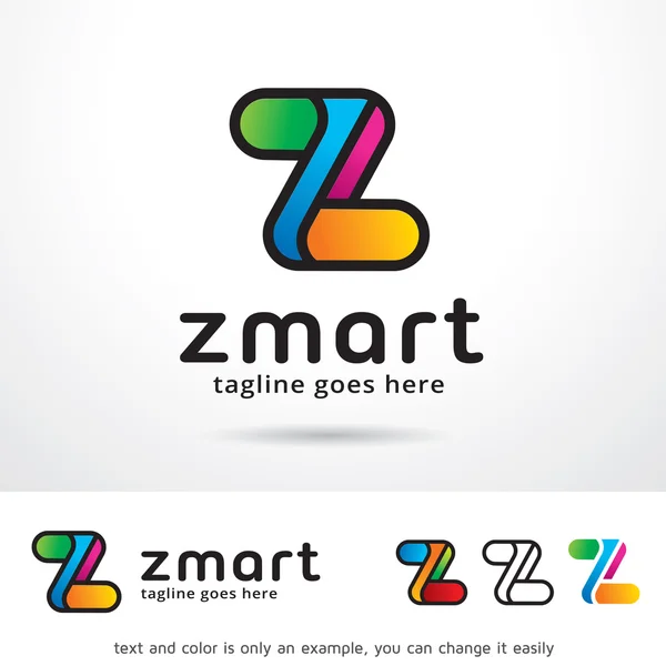 Zmart Letter Z Logo Template Design Vector — Stock Vector