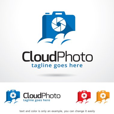 Bulut Phologo Şablon Tasarım Vektörü