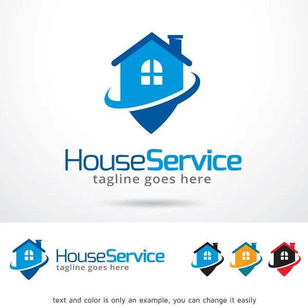 Haus service logo vorlage design vektor — Stockvektor