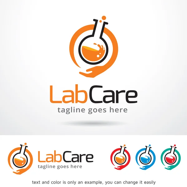 Lab Care logo szablon Design Vector — Wektor stockowy