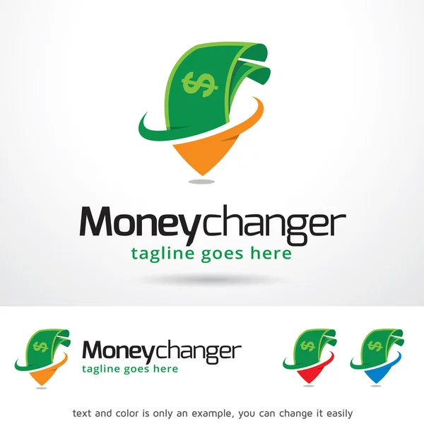 Moneychanger Logo Şablon Tasarım Vektörü — Stok Vektör