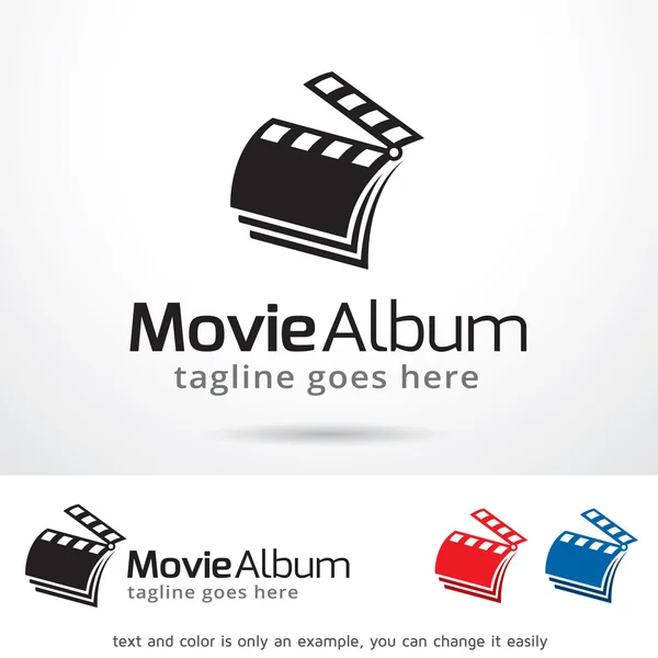 Film Album Logo Vorlage Design Vektor — Stockvektor