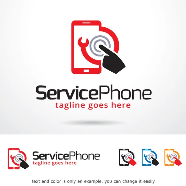 Service telefon logo vorlage design vektor — Stockvektor