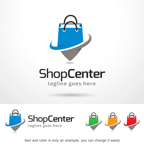 Loja Centro Logo Template Design Vector —  Vetores de Stock