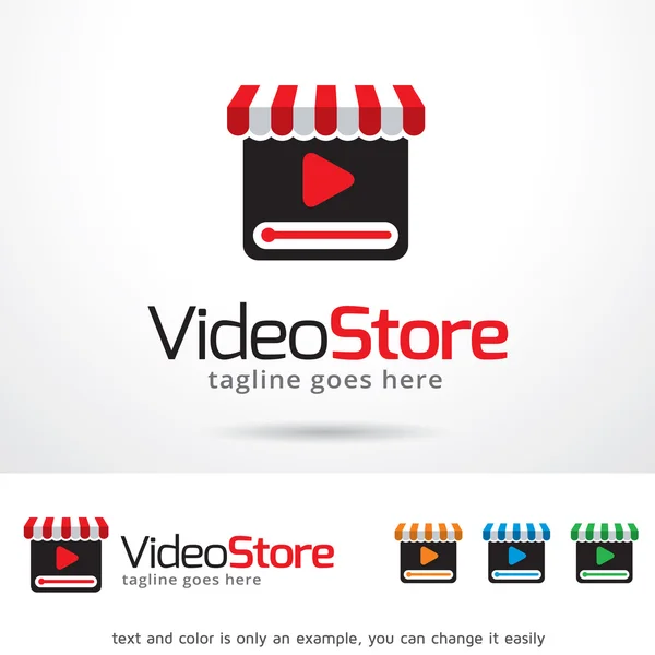 Video Store Logo szablon wektor — Wektor stockowy